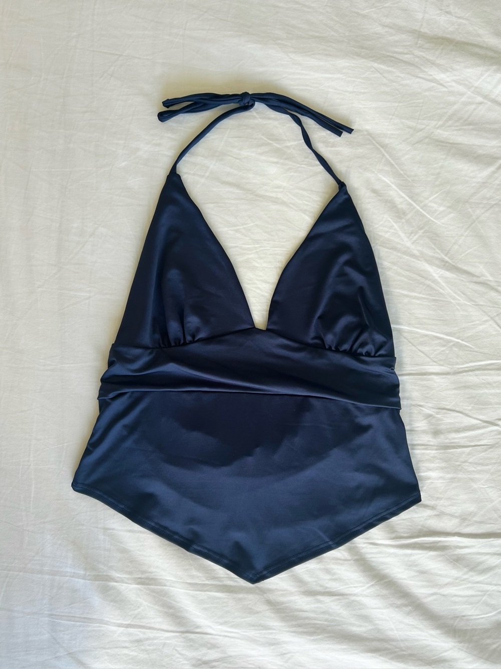 Navy Blue Halter Top